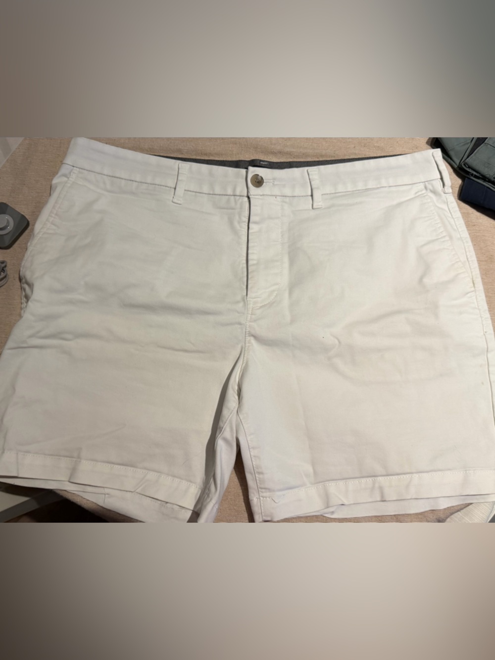 Express Two-Tone Casual Shorts in White and Black